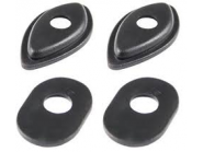 Barracuda knipperlicht Adapterplaatjes  zwart Honda/Kawasaki (set van 2x2)